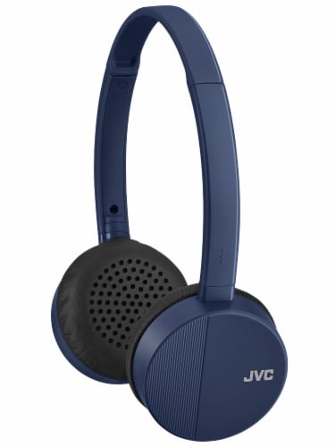 JVC HAS23WA On-Ear Wireless Headphones - Blue Perspective: front
