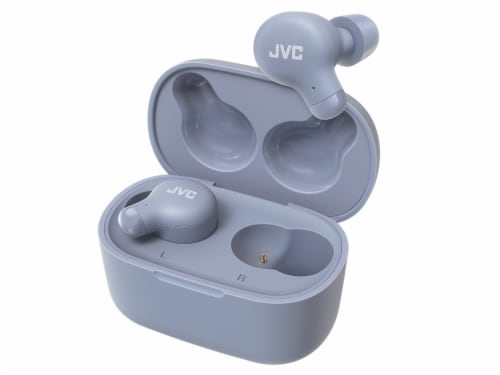 JVC HAA18TA Marshmallow Wireless Earbuds - Blue Perspective: front