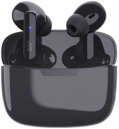 JVC Ultra-Compact True Wireless Earbuds - Black Perspective: front