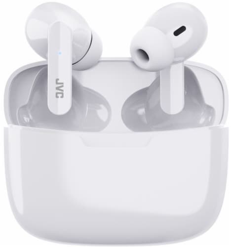 JVC Ultra-Compact True Wireless Earbuds - White Perspective: front