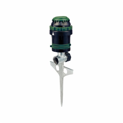 Orbit H2O Six Zinc Spike Base Sprinkler 5026 sq. ft. - Total Qty: 1 Perspective: front