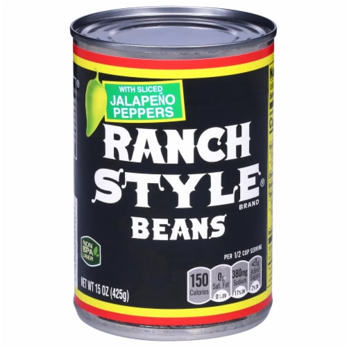 Ranch Style® Beans with Sliced Jalapeno Peppers Perspective: front