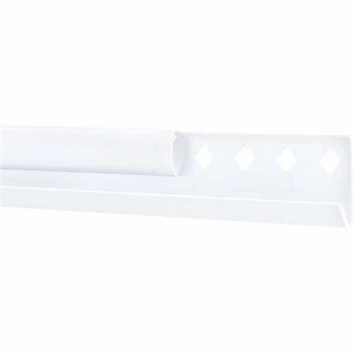 FreedomRail 78 In. White Horizontal Hanging Rail with Cover 7913457811 Perspective: front