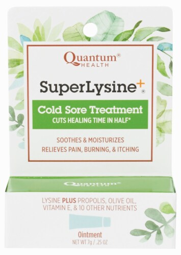 Quantum Derma Super Lysine + Cold Sore Treatment Perspective: front