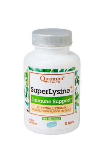 Quantum Derma Super Lysine Immune Support Tablets Perspective: front