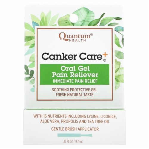 Quantum Health Canker Care Oral Gel Pain Reliever Perspective: front