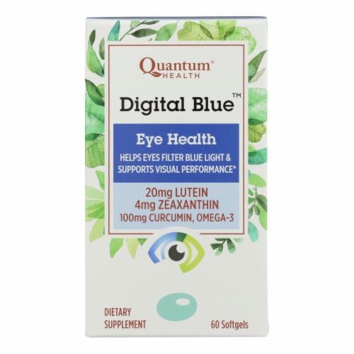 Quantum® Health Digital Blue™ Eye Health Softgels Perspective: front