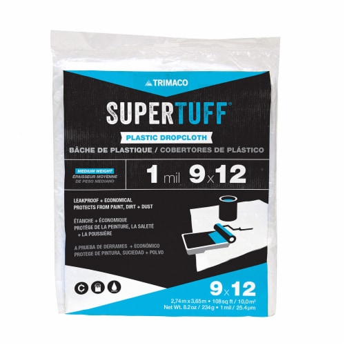Trimaco SuperTuff® Plastic Dropcloth Perspective: front