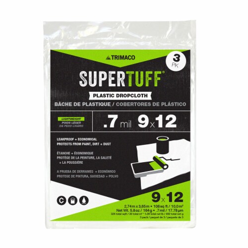 Trimaco SuperTuff® Plastic Dropcloth Perspective: front