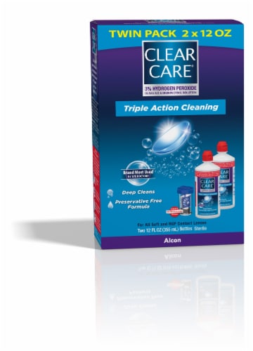 Clear Care Triple Action Cleaning Twin Pack 2 ct 14.4 fl oz
