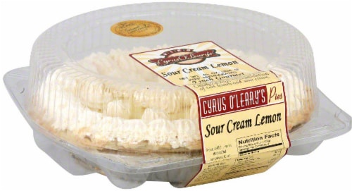 Cyrus O'Leary's Pies Sour Cream Lemon Pie Perspective: front