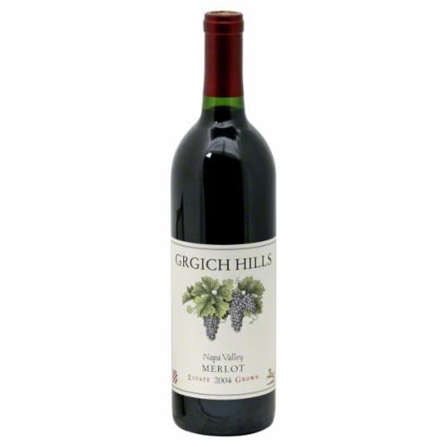 Grgich Hills Estate Merlot Perspective: front
