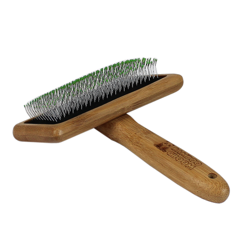 Soft Slicker Brush with Stainless Steel Pins/Large Perspective: front