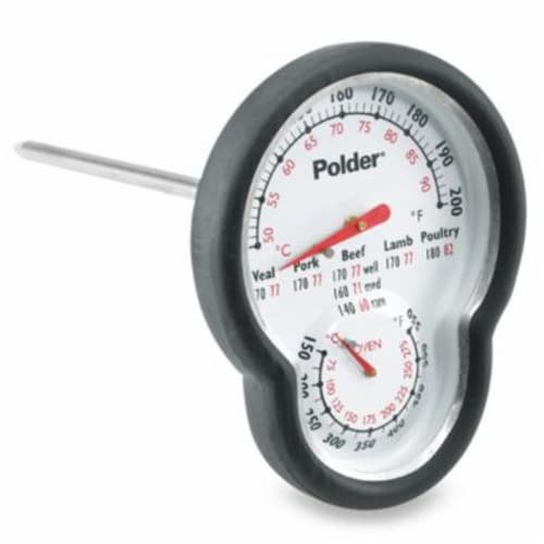 Polder® Dual Sensor Cooking Thermometer Perspective: front