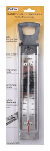 Polder® Candy and Deep Fry Cooking Thermometer Perspective: front