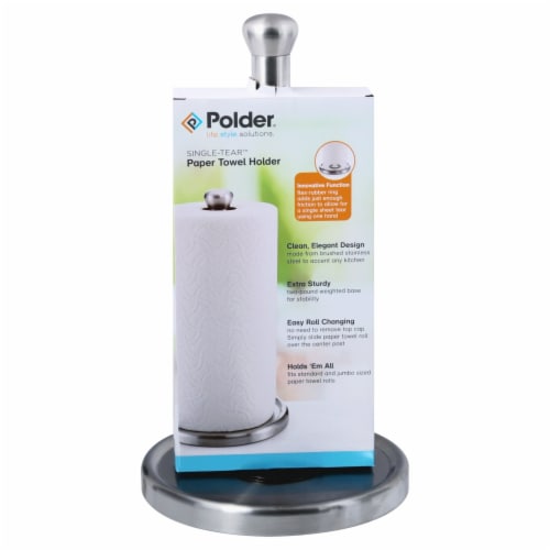 Polder® Single Tear™ Paper Towel Holder Perspective: front