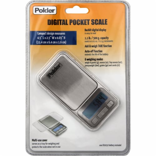 Polder Digital Kitchen Scale with Pull-Out Display