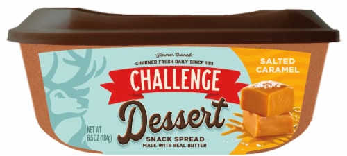 Challenge Dessert Salted Caramel Snack Spread Perspective: front