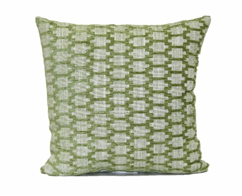 Brentwood Hopson Chenille Decorative Pillow - Leaf Green Perspective: front