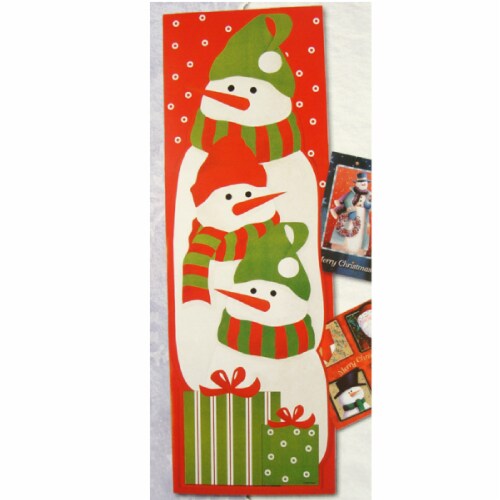CC Christmas Decor Club Pack of 108 Red and White Snowmen Christmas Wall Cardholders 36 Perspective: front