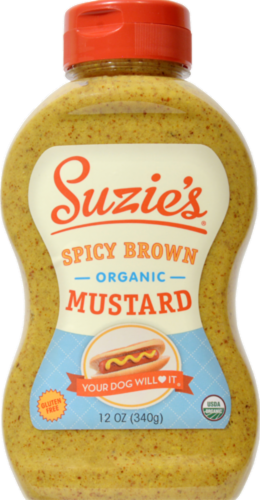 Suzie's Organic Spicy Brown Mustard Perspective: front