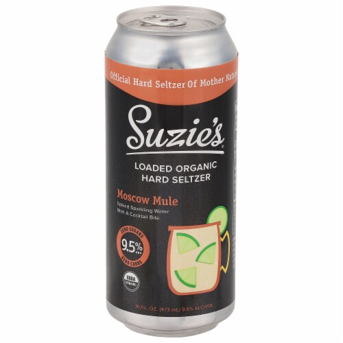 Suzie's Mule Hard Seltzer Perspective: front