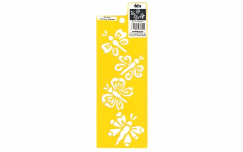 Delta Stencil Mania Butterflies Stencil Perspective: front