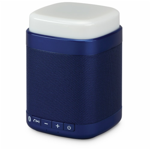 iLive Touch Light Bluetooth Speaker - Blue/White Perspective: front