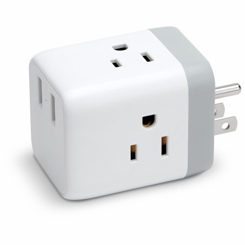 iLive AC Cube 3-AC & 2-USC Sockets Perspective: front