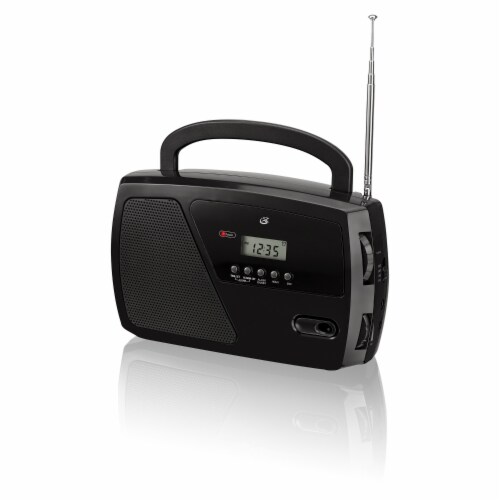 GPX AM/FM Portable Shortwave Radio - Black Perspective: front