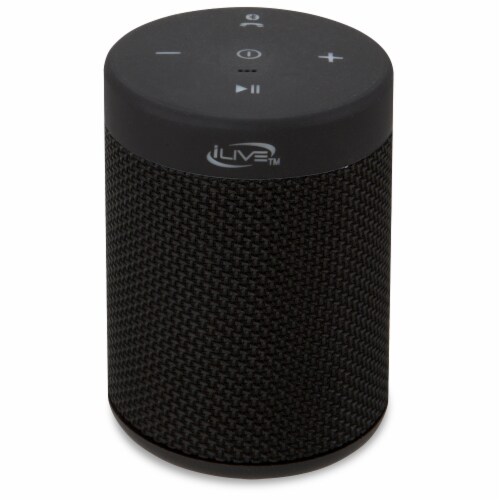 iLive Bluetooth Waterproof Portable Speaker - Black Perspective: front