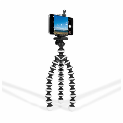 GPX Mini Flexible Tripod - Black/White Perspective: front