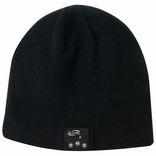 iLive IAKB45B Bluetooth Knit Beanie - Black Perspective: front