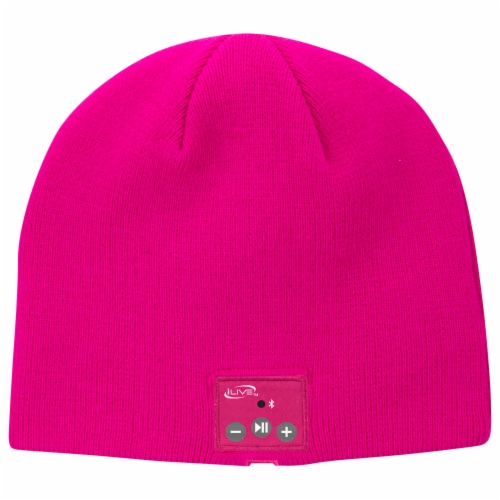 iLive Wireless Music Bluetooth Knit Beanie Pink, 1 ct Kroger
