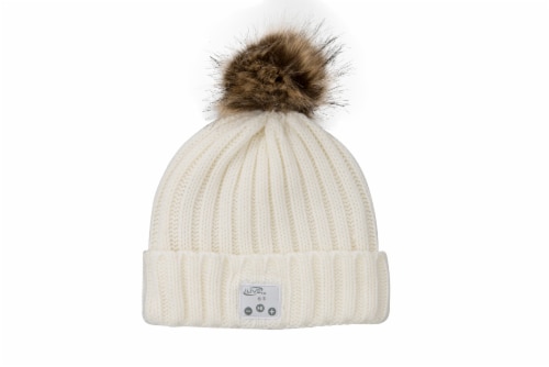 iLive Wireless Music Knit Beanie with Pom Perspective: front