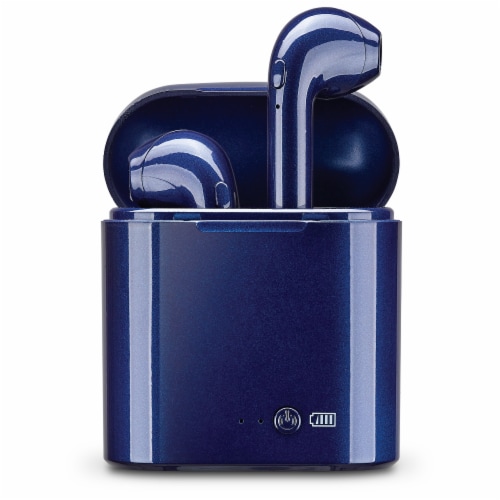 iLive True Wireless Earbuds & Case - Navy Perspective: front