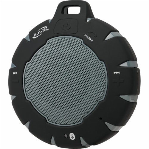 iLive ISBW157B Bluetooth Portable Speaker - Black Perspective: front