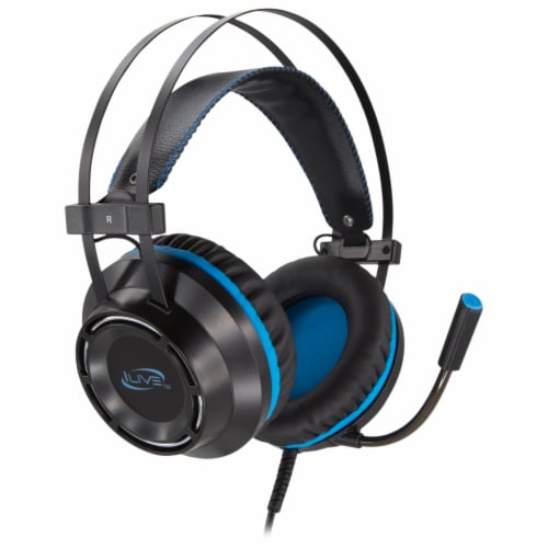 iLive Gaming Headphones - Black/Blue Perspective: front