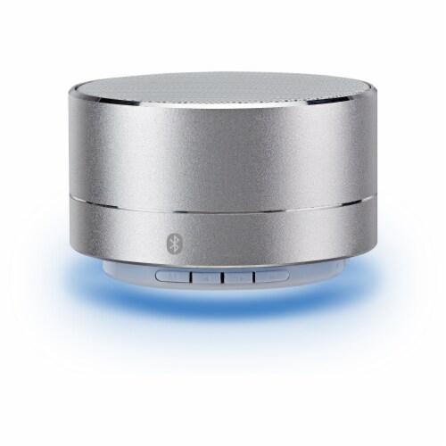 iLive Portable Bluetooth Speaker - Silver Perspective: front