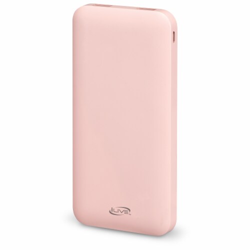 iLive Portable Power Bank - Pink Perspective: front