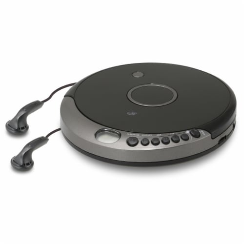 GPX Portable CD Player with Bluetooth PCB319B - Gray Perspective: front