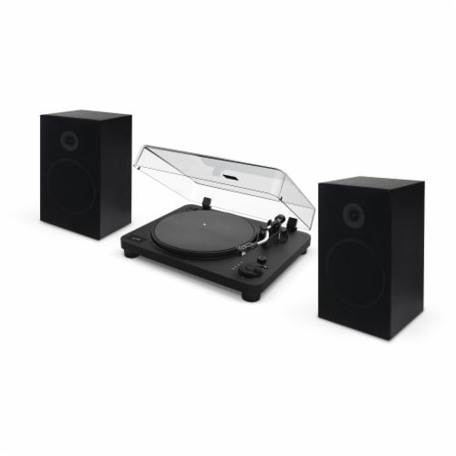 iLive Turntable and Speaker Bundle Perspective: front