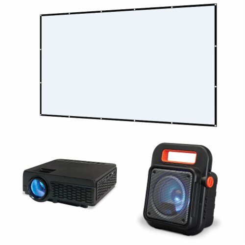 iLive™ Projector And Speaker Home Theater Bundle Perspective: front