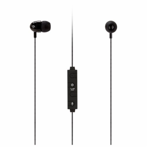 iLive Fitness Bundle with Smart Tracker and Bluetooth Sport Earbuds - Black Perspective: front
