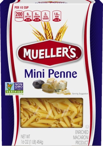 Mueller's Mini Penne Pasta Perspective: front