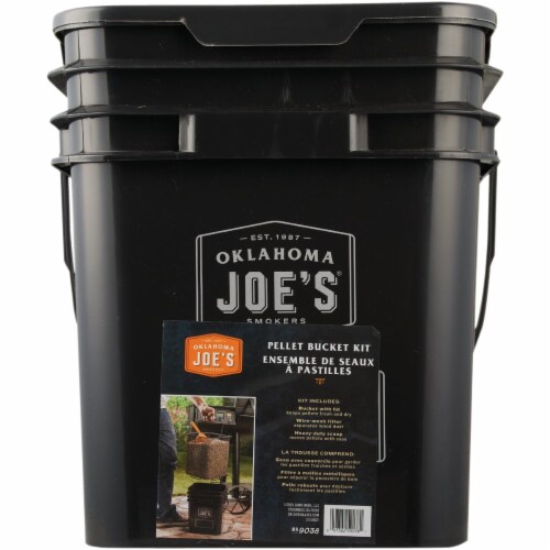 Oklahoma Joe's 20 Lb. 10.8 In. W. x 12.7 In. L. Pellet Bucket Kit (3-Piece) Perspective: front