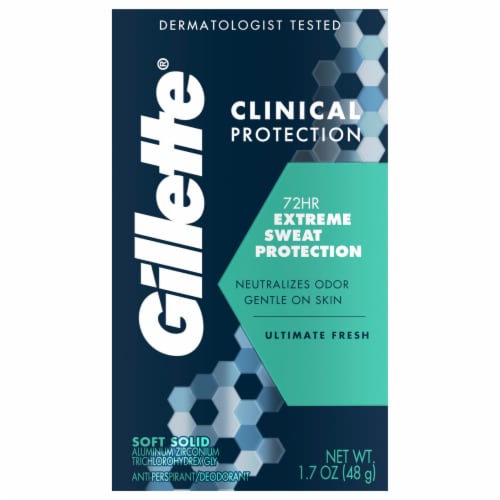 Gillette® Clinical Protection Ultimate Fresh Soft Solid Antiperspirant Deodorant Perspective: front