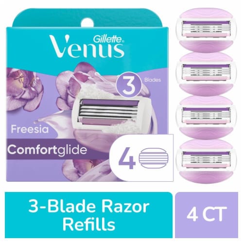 Gillette Venus ComfortGlide Freesia Women's Razor Blade Refills Cartridges Perspective: front