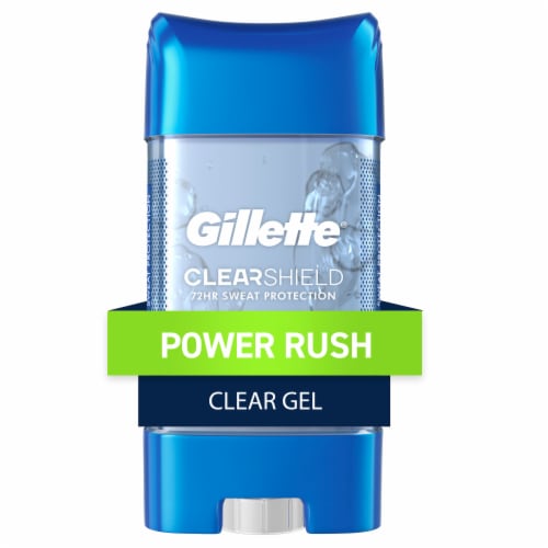 Gillette® Power Rush Clear Gel Men's Deodorant Perspective: front