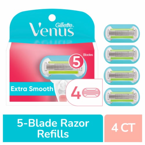 Gillette Venus Extra Smooth Women's Razor Blade Refills Cartridges Perspective: front